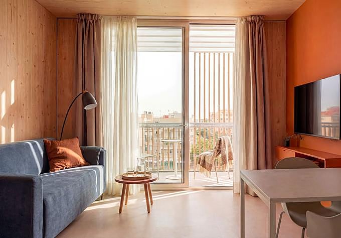 More than 60% of the apartments have already been sold, with one- and two-bedroom units ranging from 30 to 48 square metres.