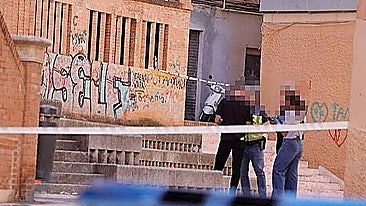 Photo from the crime scene in Malaga.