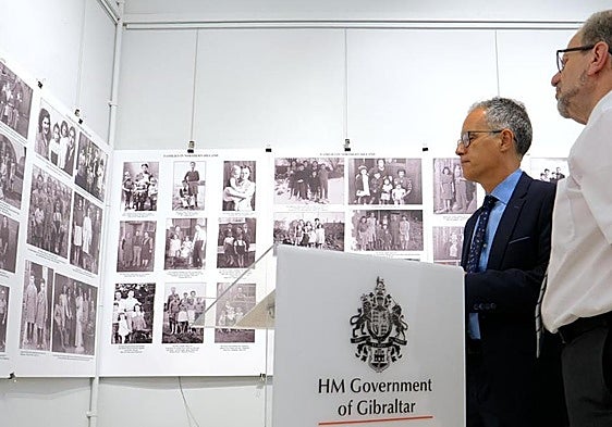 Dr Joseph García and Professor John Cortes at the opening of the exhibition.
