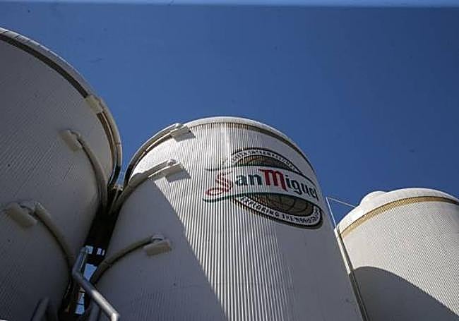 The San Miguel brewery in Malaga.