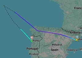 Four need hospital treatment after plane from Barcelona makes emergency landing due to smoke in the cabin