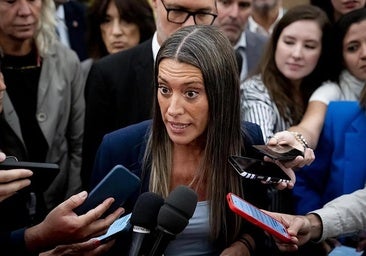 Junts MP Miriam Nogueras in the Congress of Deputies following the rejection of the two housing decrees on Friday.
