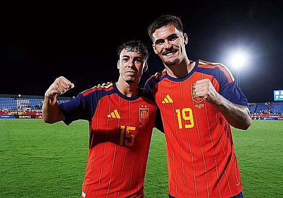 Rafita and Chupete following Tuesday's win.