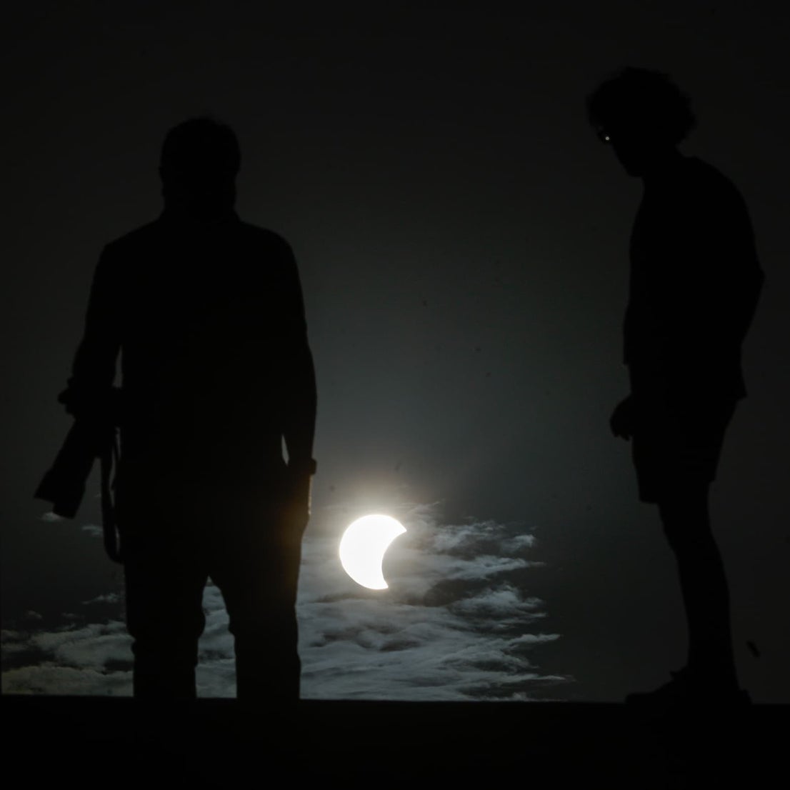 The eclipse, as seen from different viewing points in Malaga province