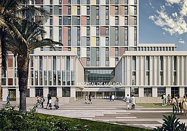Visualisation of the future Virgen de la Esperanza hospital in Malaga.