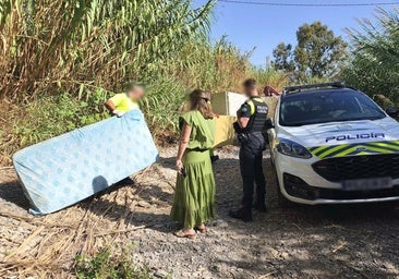 A picture of one of the settlements that were cleared in Torrox.