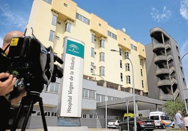 Malaga hospital security staff restrain aggressive man on the lookout for items to steal