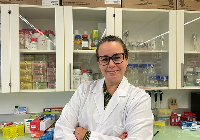 Image of Ana María Ortega Prieto, a researcher at IBIMA’s Bionand Platform.