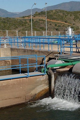 The El Verde drinking water treatment plant in the Costa del Sol.