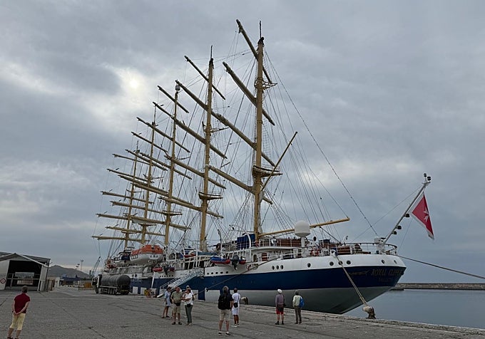 The Royal Clipper sailing ship.