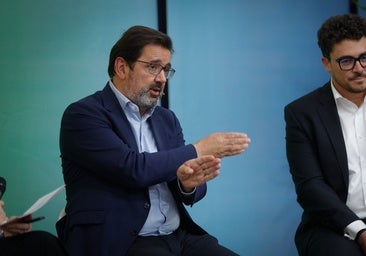 Gándara and Mateos de Porras, at the event marking the fifth anniversary of EasyJet’s base in Málaga.