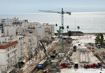 The area in Estepona where the stormwater tank is being built is classified as a vulnerable spot.