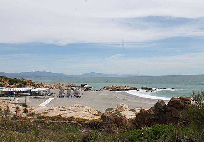 Punta Cala Sardina at the western end of the Malaga coastline.