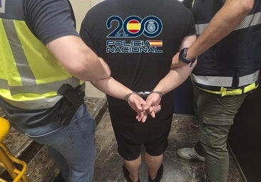 Photo of the Malaga fair worker arrested by the National Police.