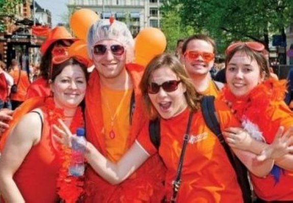 Dutch residents will dress in orange in honour of their king.