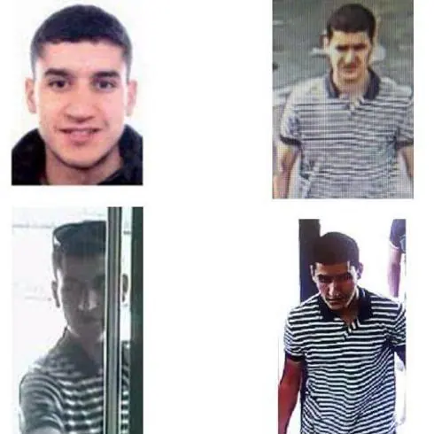 Images of Younes Abouyaaqoub distributed by police.
