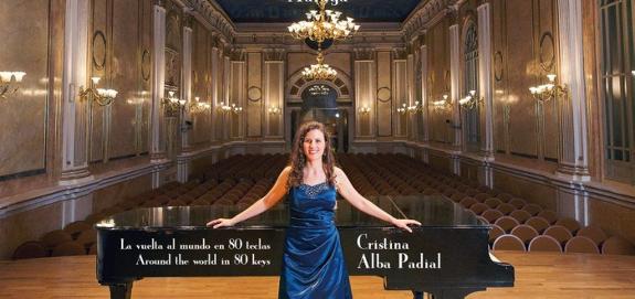 Cristina Alba Padial at a recent concert in Malaga.