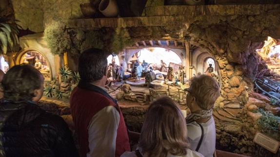 Visitors admire one of the scenes.