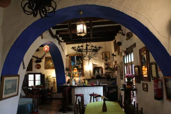 The charming rustic restaurant exudes history.