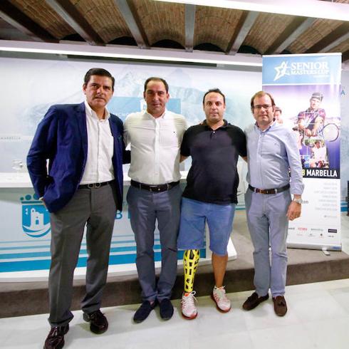 Manzur, Costa, Mérida and Ríos at the tournament's presentation last week.