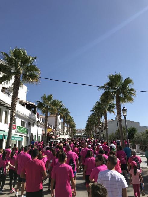 The streets filled with pink