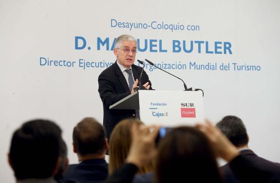 Manuel Butler in Malaga on Tuesday. 