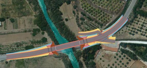 Plans for the new bridge across the river Fahala. 