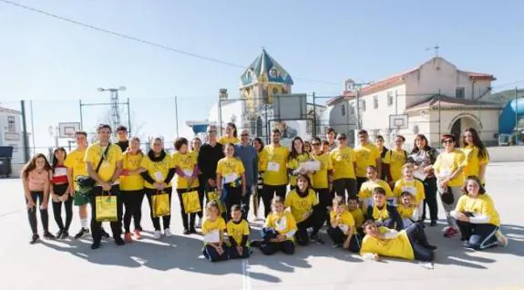 School pupils who participated in the run