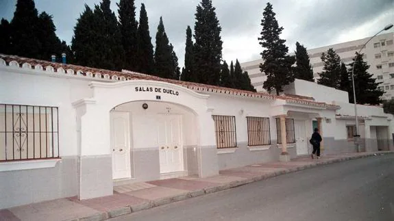 The outside of the cemetery