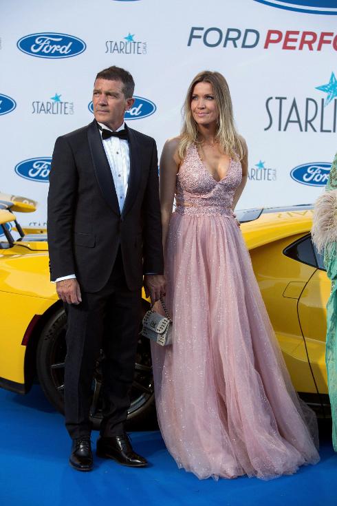 On the star-studded guest list were Antonio Banderas and his partner, Nicole Kimpel.