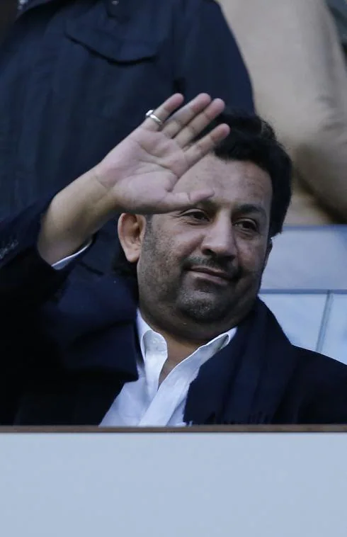 Stock photo of Sheikh Al-Thani attending a home game.