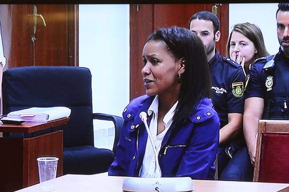 Ana Juila in court.