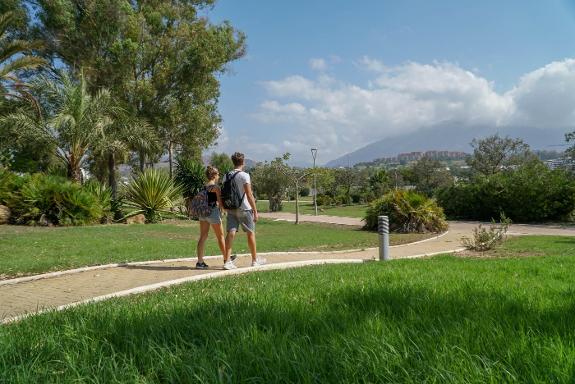 Marbella has increased its green zones with parks like the 80,000 m2 Tres Jardines.