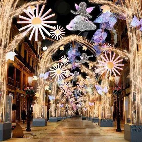 A festive forest theme for the Calle Larios light show this Christmas