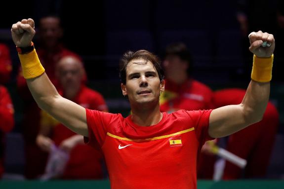 Nadal victory secures top spot for Spain and safe passage to the Davis Cup quarter-finals
