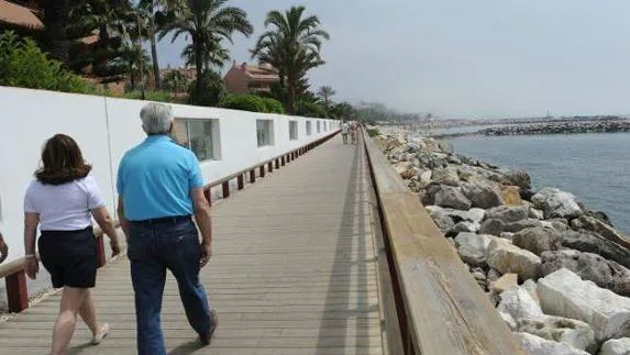 Part of an existing stretch of the Coastal Path in Marbella.