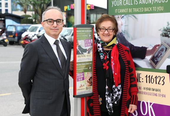 Transport minister Vijay Daryanani and Marielou Guerrero.