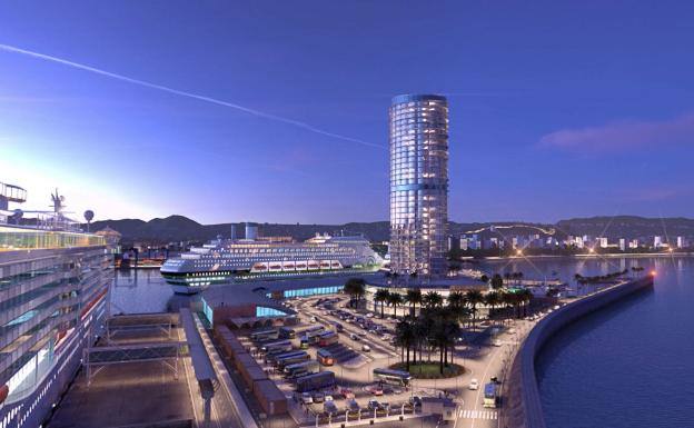 135-metre luxury hotel tower in Malaga Port is likely to go ahead