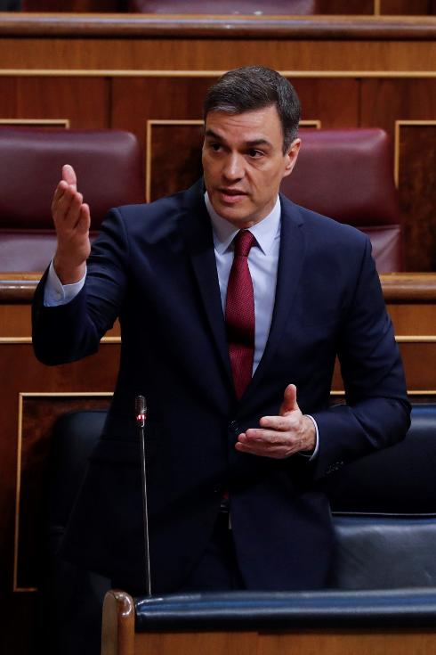 Sánchez in Congreso this week. 