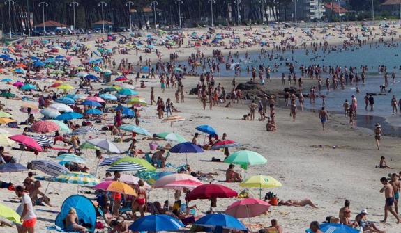 A beach in Galicia on Thursday this week.