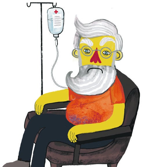 Is elderly synonymous with ill?