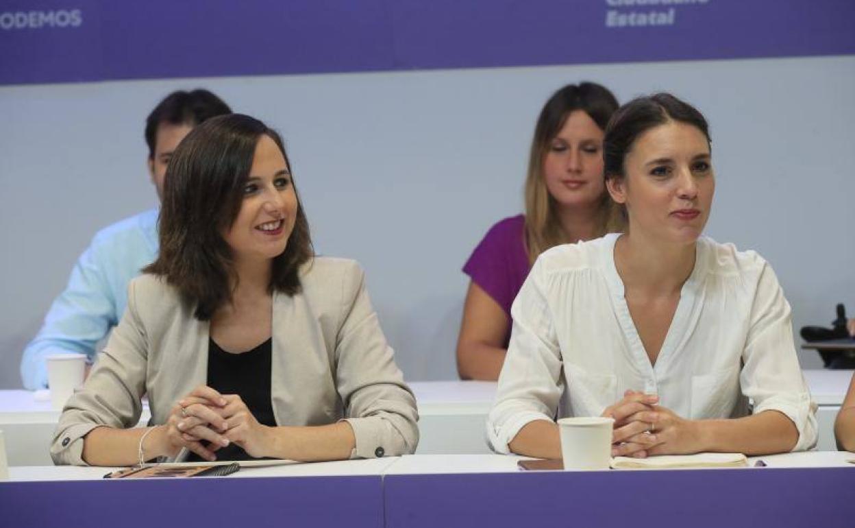 Ione Belarra e Irene Montero.