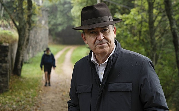 Lorenzo Silva en e Camino de Santiago. 