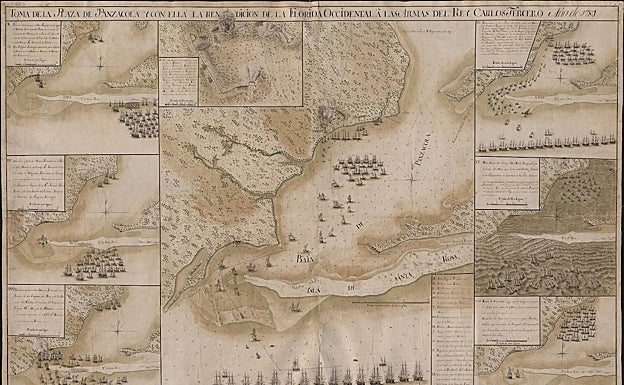 Toma de la plaza de Panzacola y con ella la rendición de la Florida Occidental a las armas del rey Carlos III
