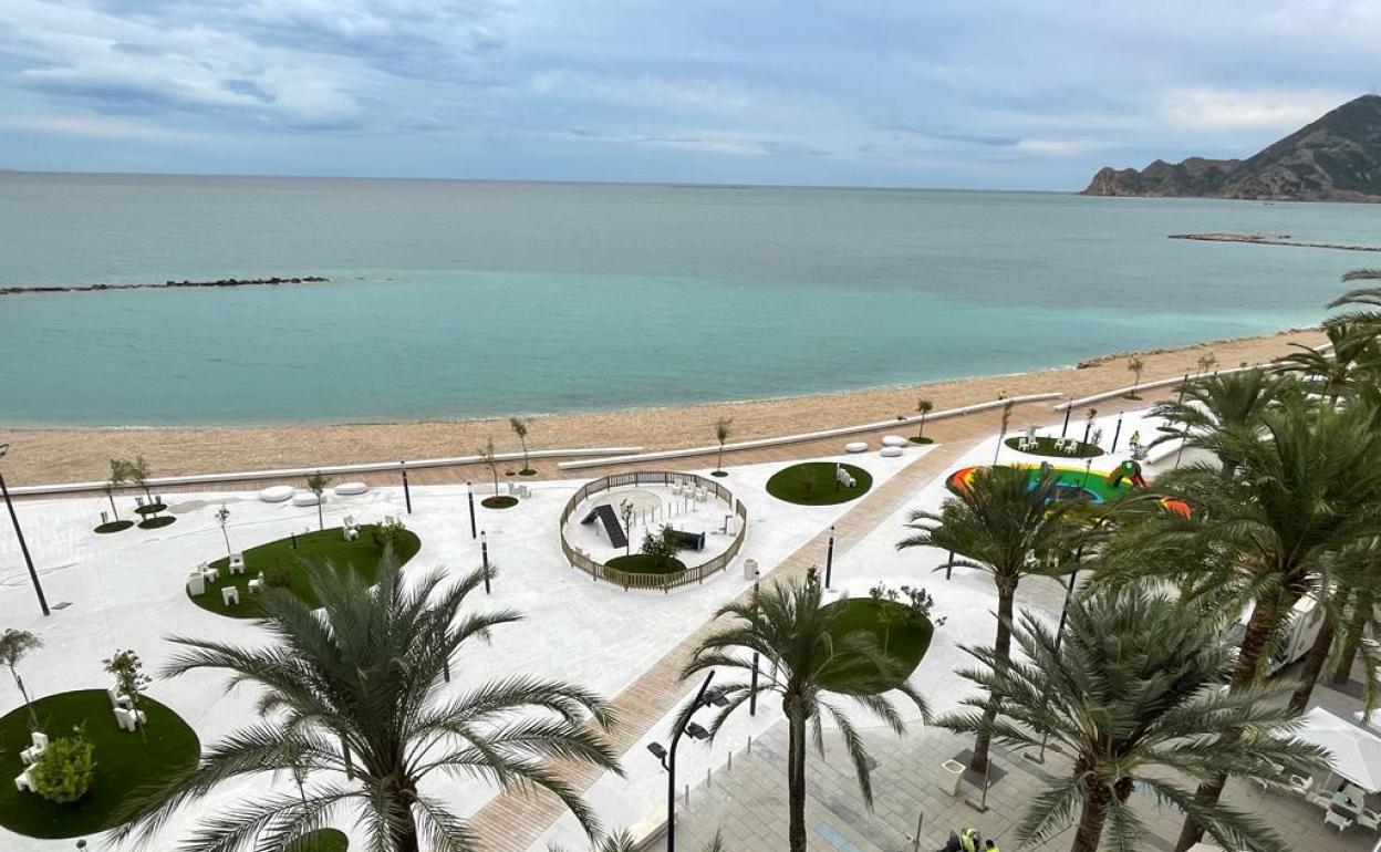 Imagen de la nueva playa creada en Altea y que todavía no tiene nombre
