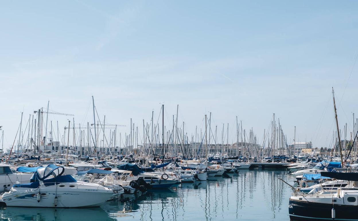Barcos amarrados en el puerto de Alicante, que repetirá como sede en esta edición de la Ocean Race