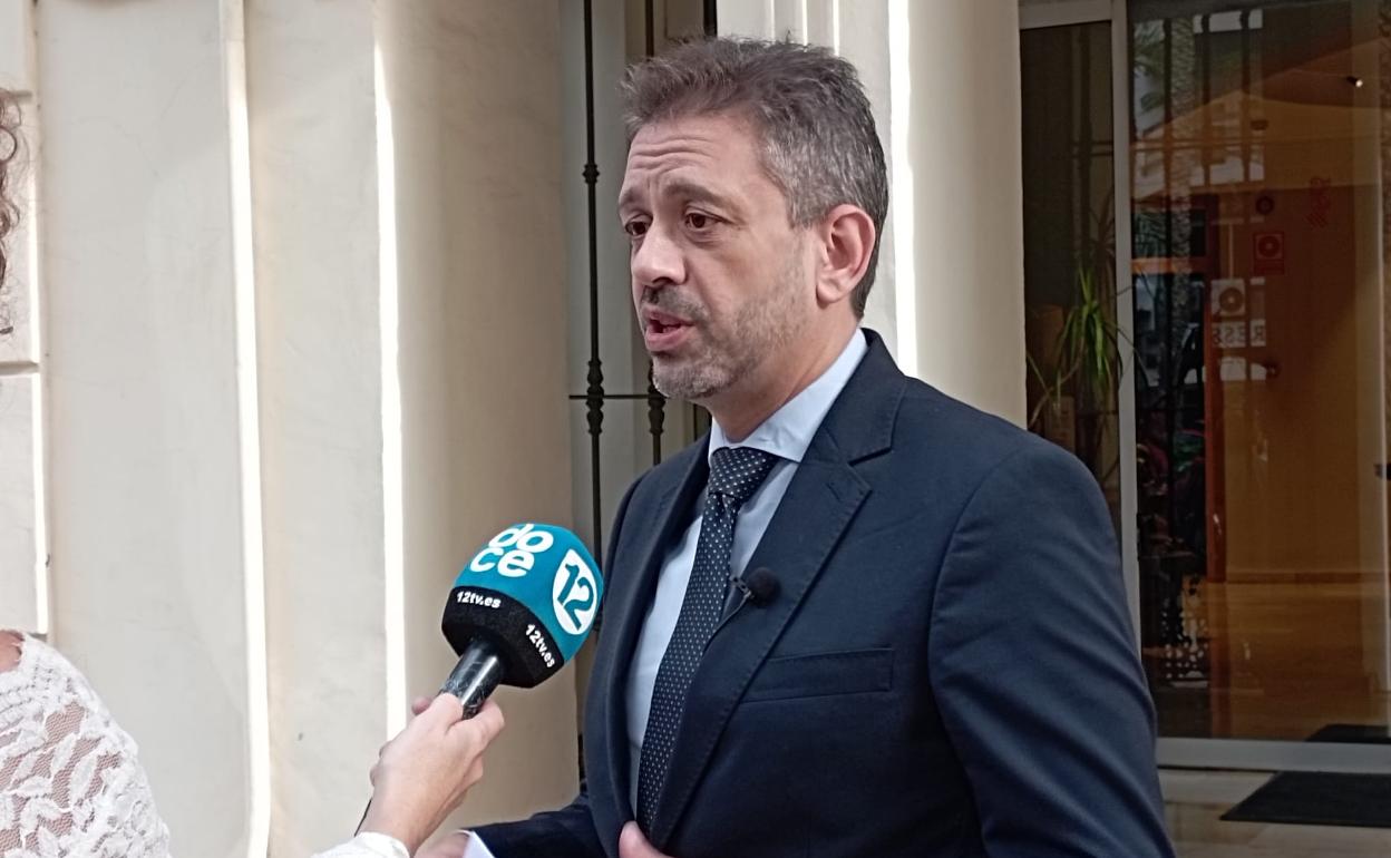 José Juan Zaplana en su comparecencia de este martes. 