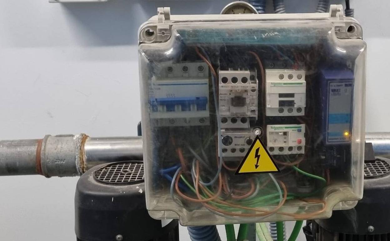 Contadores de agua digitales.