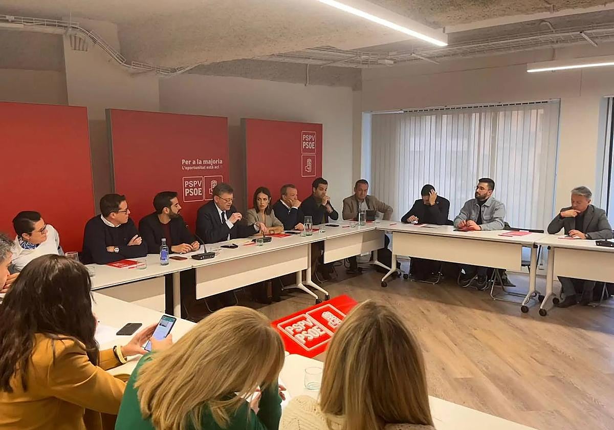 Ximo Puig, durante el Comité Ejecutivo Nacional del PSPV.