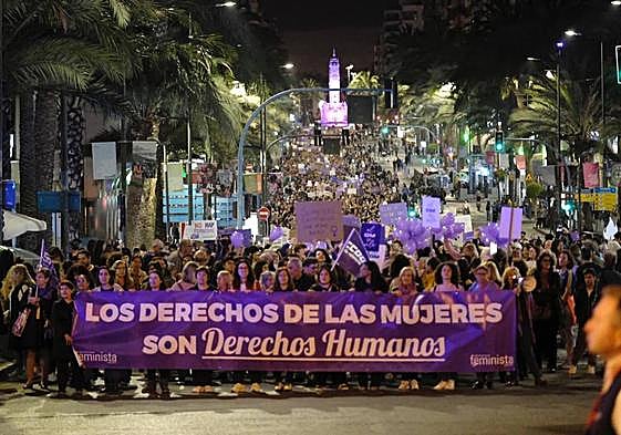 Cabecera de la manifestación.